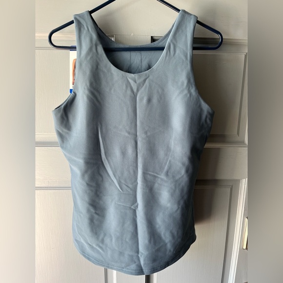 32 Degrees Cool NWT Women's Active Ribbed Blue Tank Bra Tank Top, Women’s Sz L - Picture 4 of 12